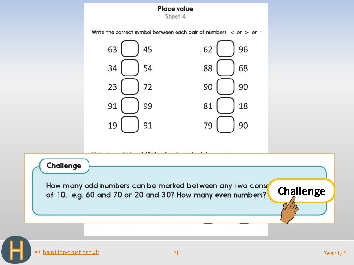 Challenge © hamilton-trust. org. uk 21 Year 1/2 