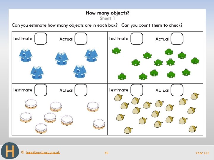 © hamilton-trust. org. uk 30 Year 1/2 