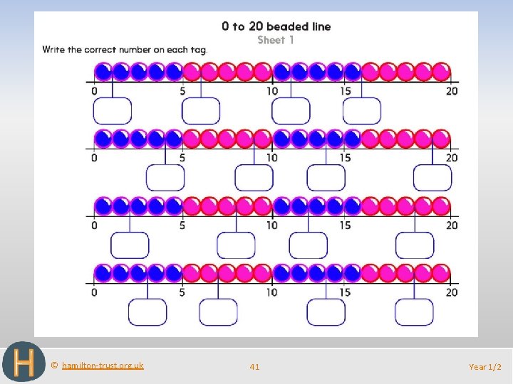 © hamilton-trust. org. uk 41 Year 1/2 