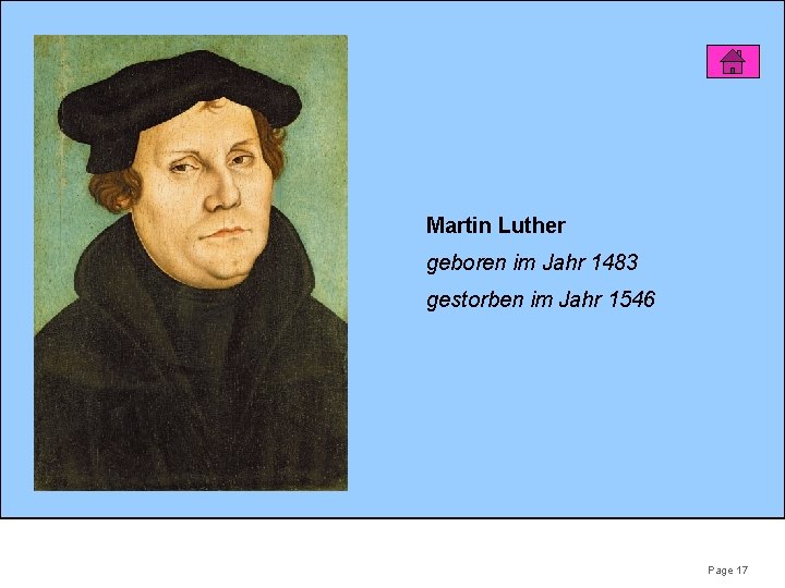Martin Luther geboren im Jahr 1483 gestorben im Jahr 1546 Page 17 