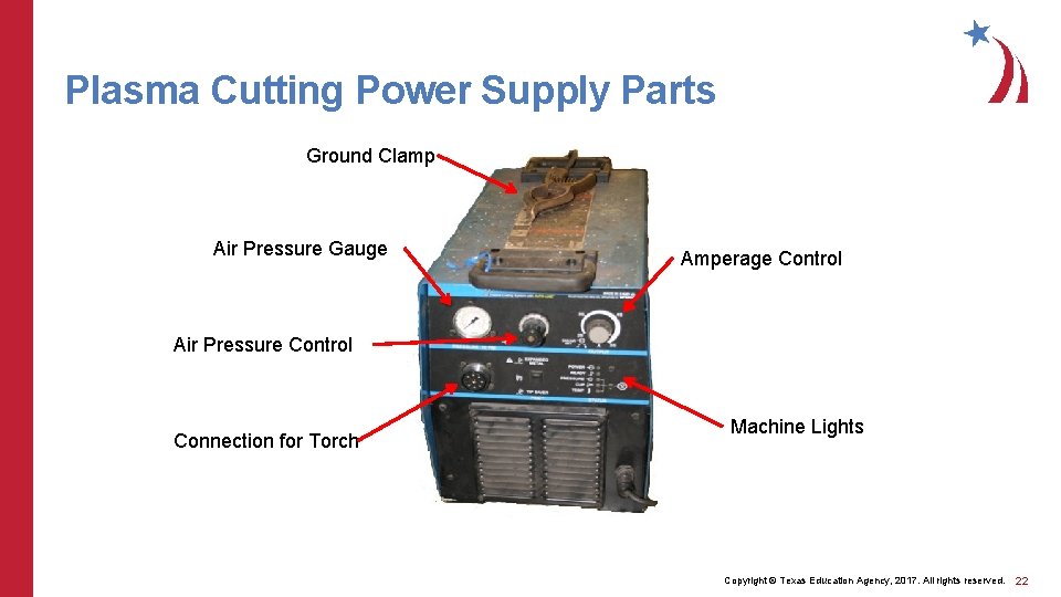 Plasma Cutting Power Supply Parts Ground Clamp Air Pressure Gauge Amperage Control Air Pressure