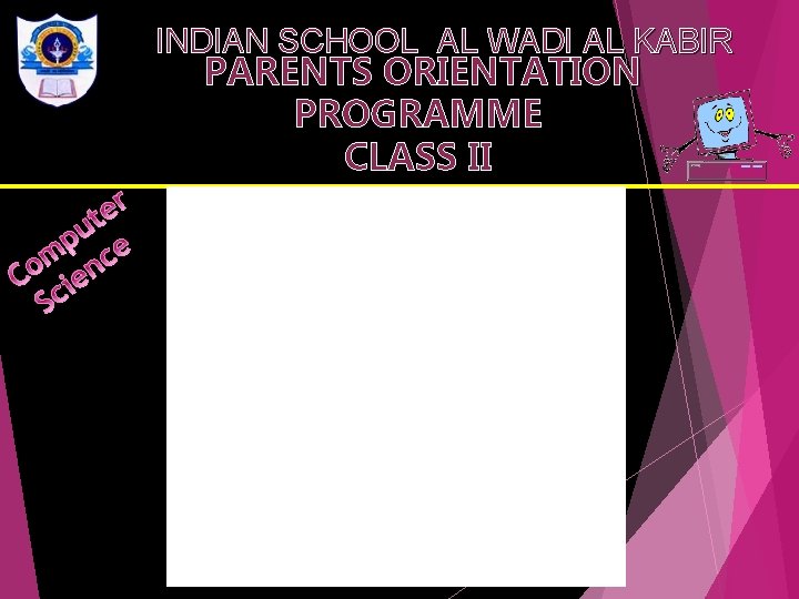 INDIAN SCHOOL AL WADI AL KABIR PARENTS ORIENTATION PROGRAMME CLASS II 2018 -2019 