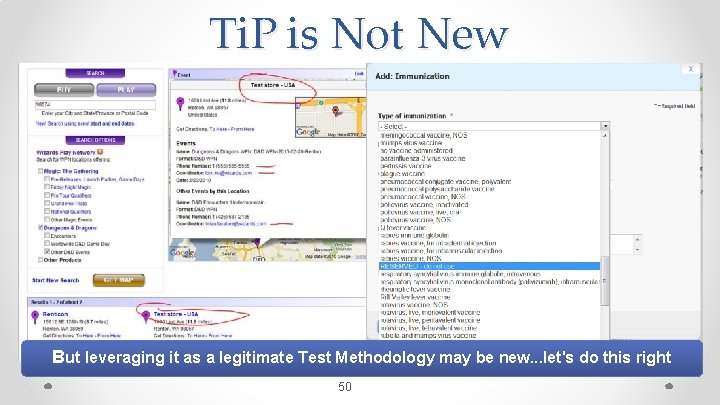 Ti. P is Not New But leveraging it as a legitimate Test Methodology may