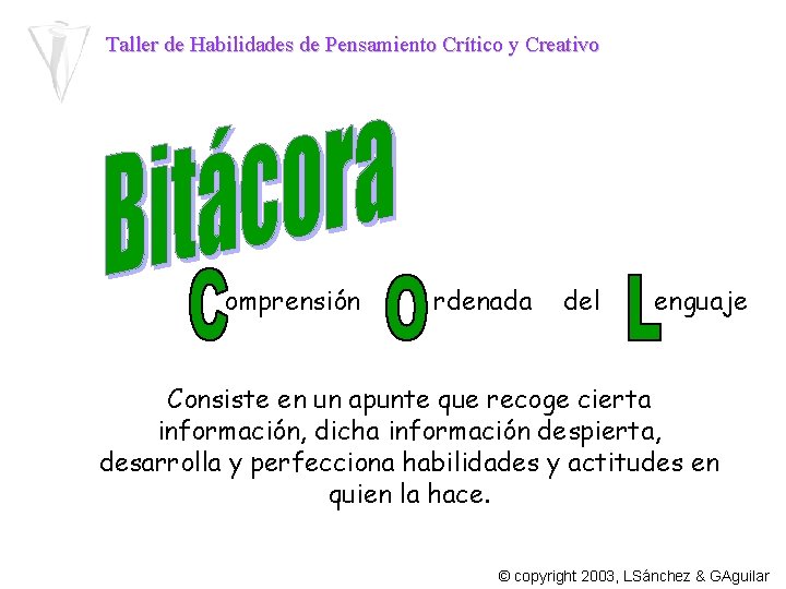 Taller de Habilidades de Pensamiento Crtico y Creativo