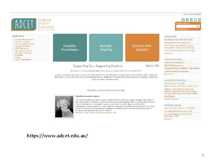 https: //www. adcet. edu. au/ 8 