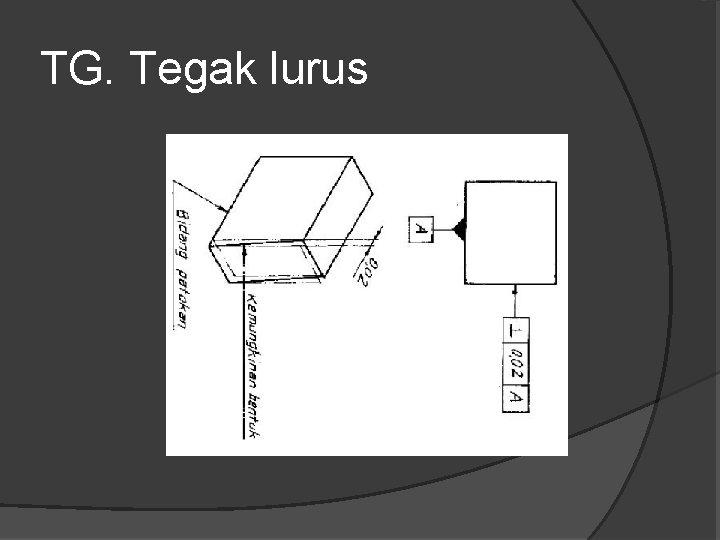 TG. Tegak lurus 