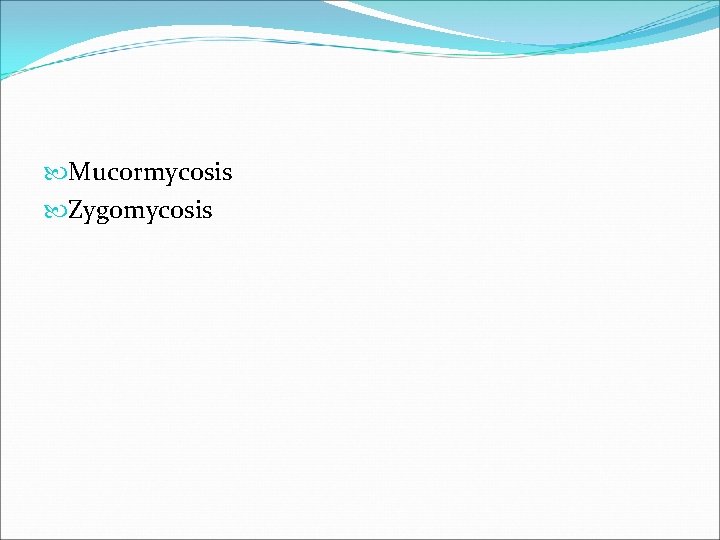  Mucormycosis Zygomycosis 
