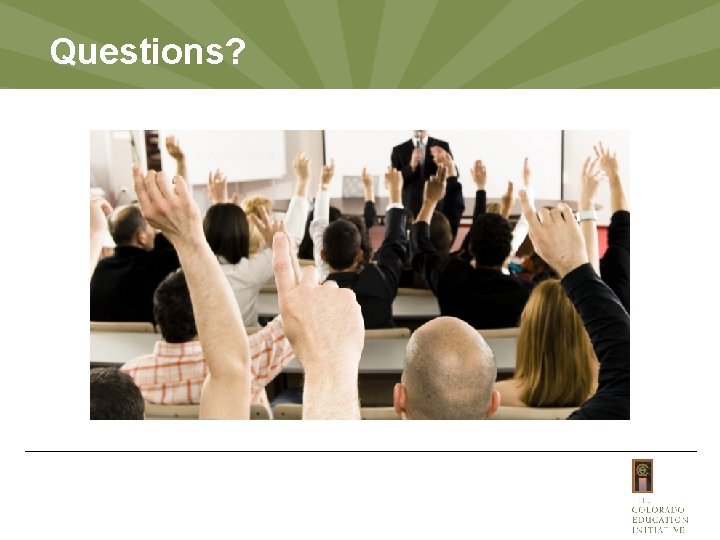 Questions? 