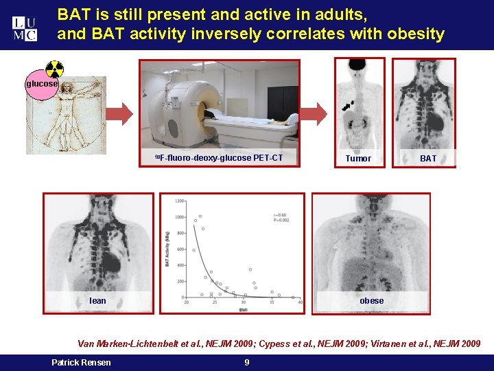 BAT is still present and active in adults, and BAT activity inversely correlates with