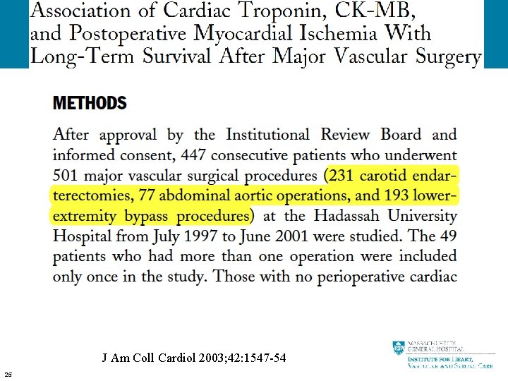 J Am Coll Cardiol 2003; 42: 1547 -54 25 