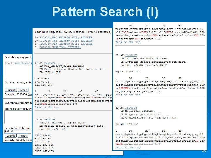 Pattern Search (I) 45 