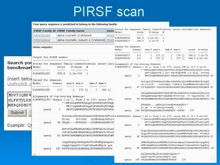 PIRSF scan 47 