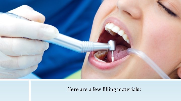 Here a few filling materials: 