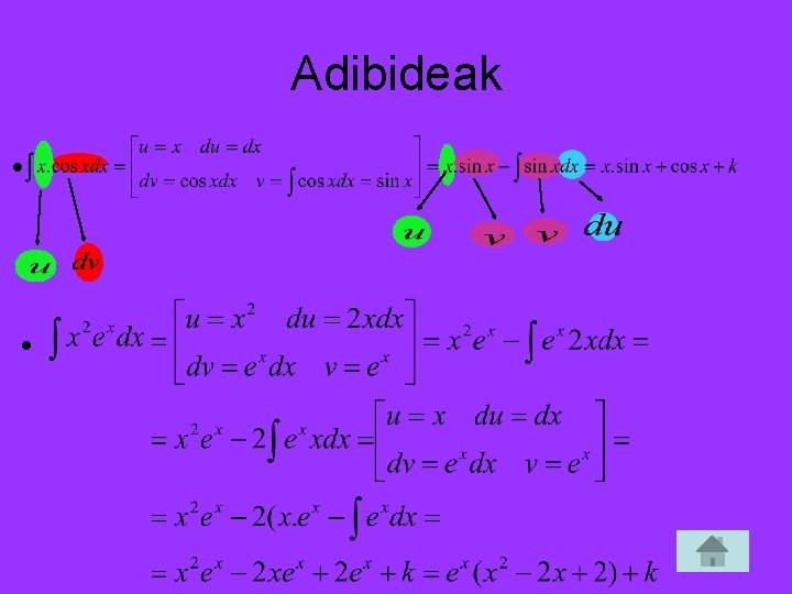 Adibideak • • 