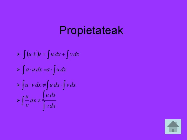 Propietateak Ø Ø 