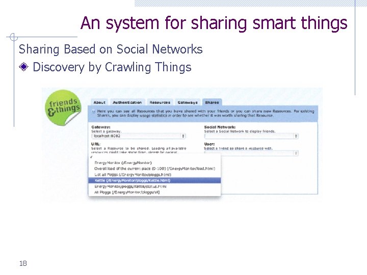 An system for sharing smart things Sharing Based on Social Networks Discovery by Crawling