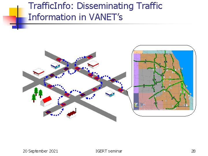Traffic. Info: Disseminating Traffic Information in VANET’s 20 September 2021 IGERT seminar 28 