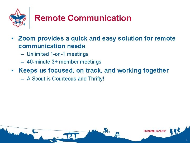 Remote Communication • Zoom provides a quick and easy solution for remote communication needs Remote Communication • Zoom provides a quick and easy solution for remote communication needs