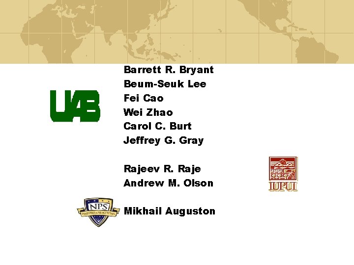 Barrett R. Bryant Beum-Seuk Lee Fei Cao Wei Zhao Carol C. Burt Jeffrey G.