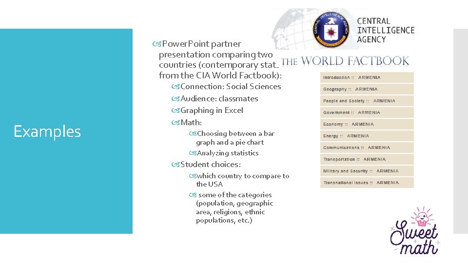 Power. Point partner presentation comparing two countries (contemporary stats from the CIA World