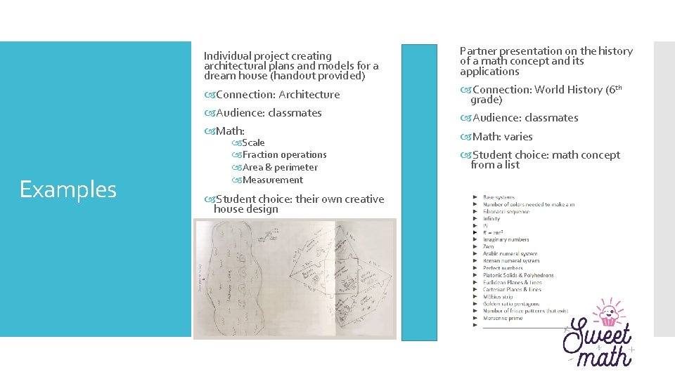 Individual project creating architectural plans and models for a dream house (handout provided) Connection: