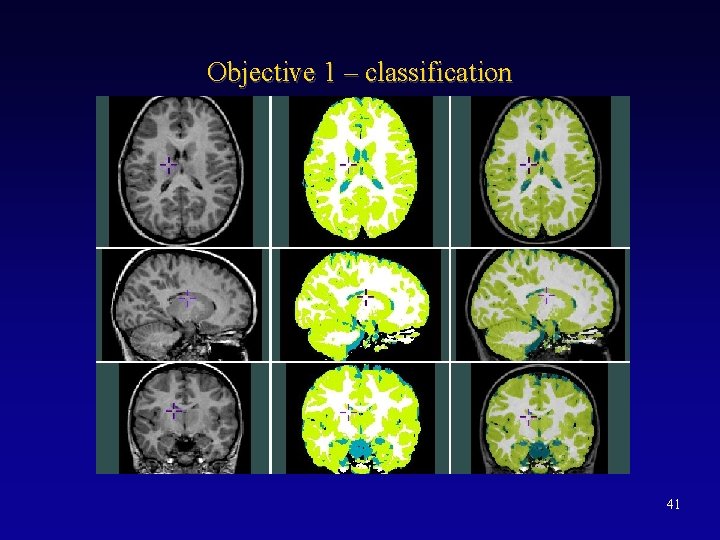 Objective 1 – classification 41 