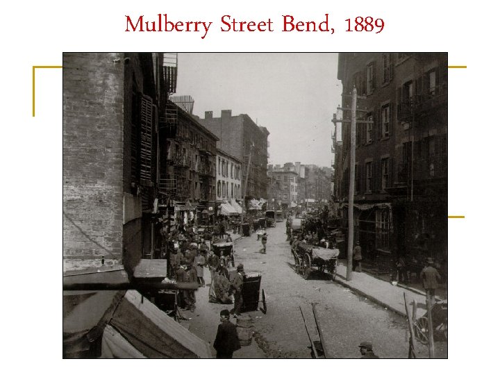 Mulberry Street Bend, 1889 