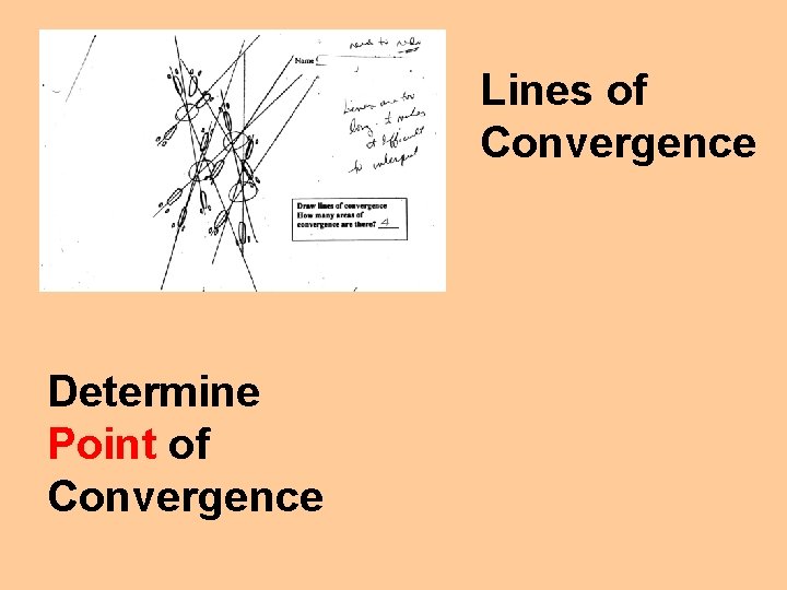 Lines of Convergence Determine Point of Convergence 