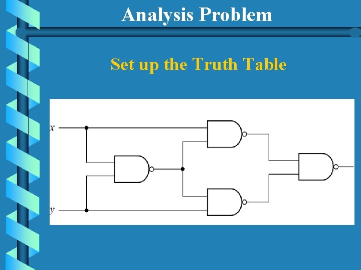 Analysis Problem Set up the Truth Table 