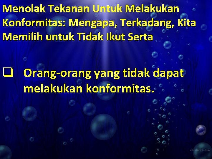 Menolak Tekanan Untuk Melakukan Konformitas: Mengapa, Terkadang, Kita Memilih untuk Tidak Ikut Serta q