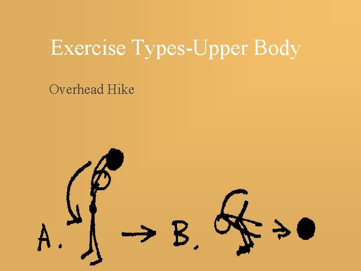 Exercise Types-Upper Body Overhead Hike 