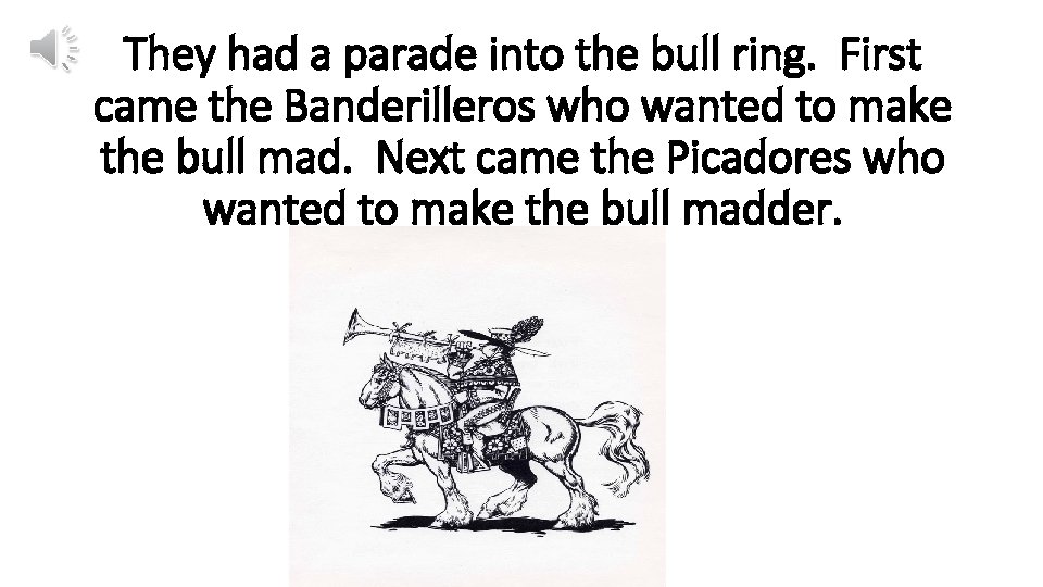 They had a parade into the bull ring. First came the Banderilleros who wanted