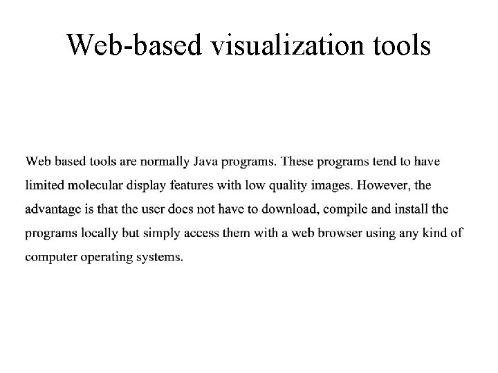 Web-based visualization tools 
