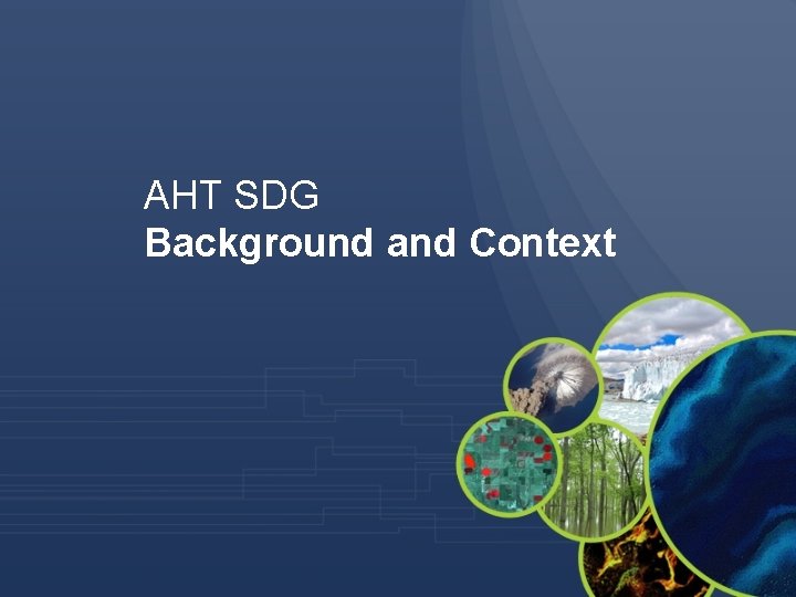 AHT SDG Background and Context 