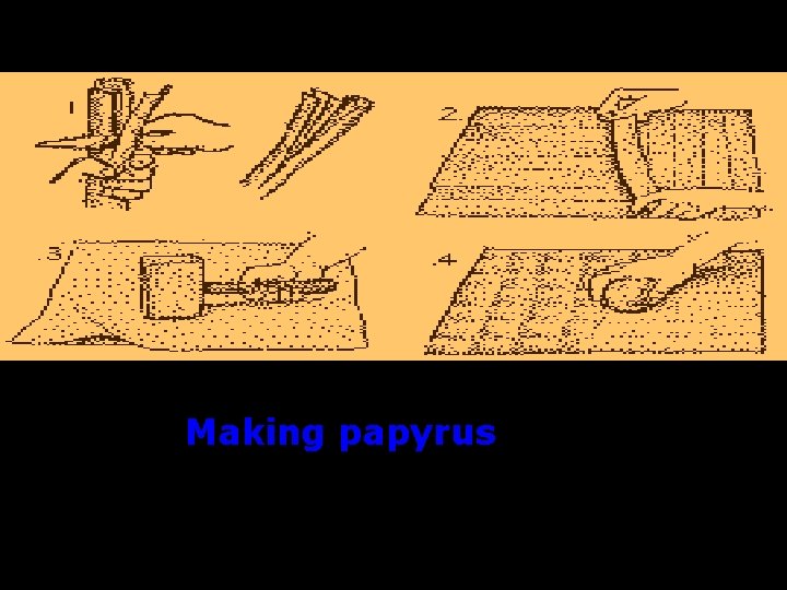 Making papyrus 