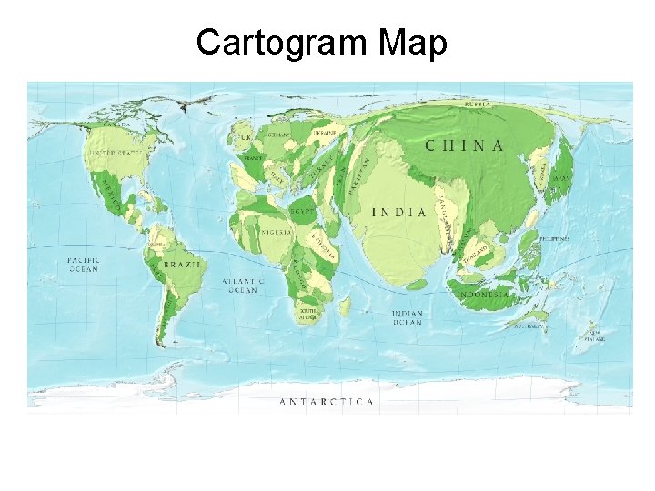 Cartogram Map Cartogram Map