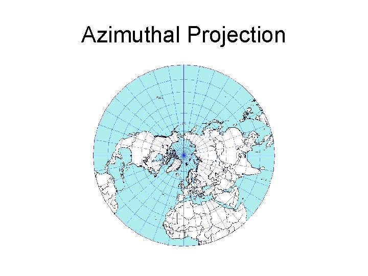 Azimuthal Projection Azimuthal Projection