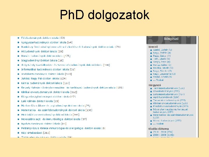 Ph. D dolgozatok 