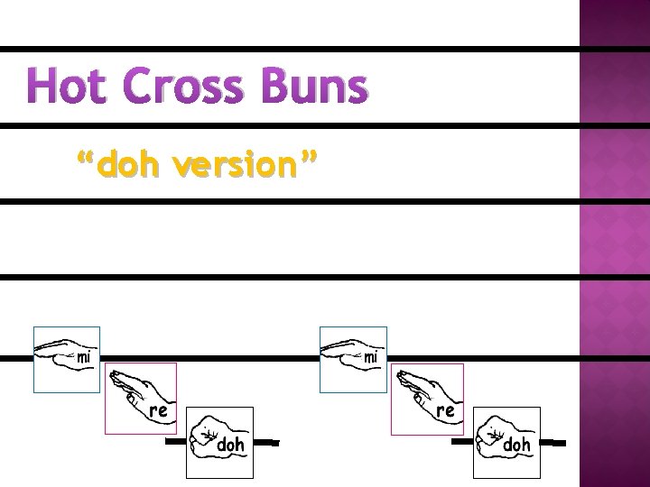 Hot Cross Buns “doh version” 