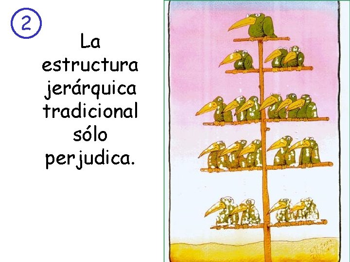 2 La estructura jerárquica tradicional sólo perjudica. 