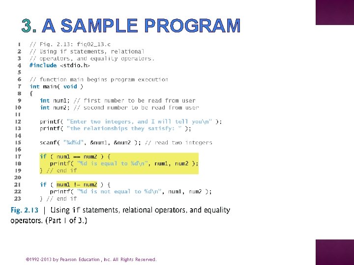 3. A SAMPLE PROGRAM © 1992 -2013 by Pearson Education, Inc. All Rights Reserved.