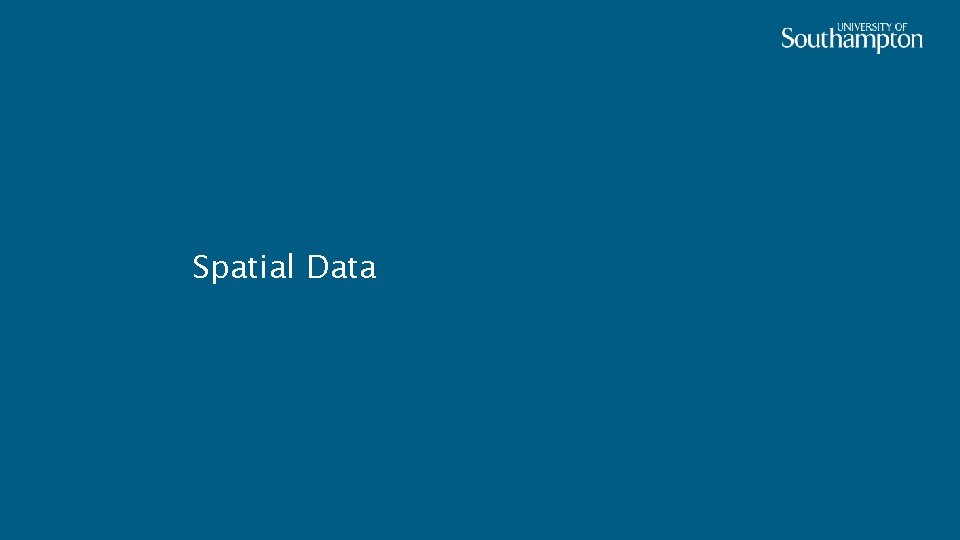 Spatial Data 