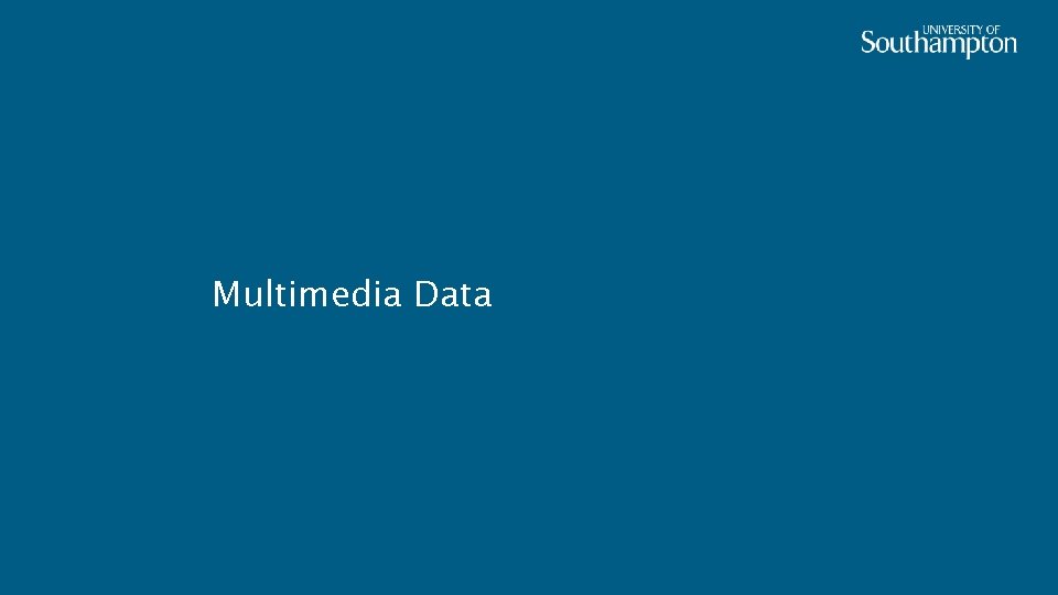 Multimedia Data 