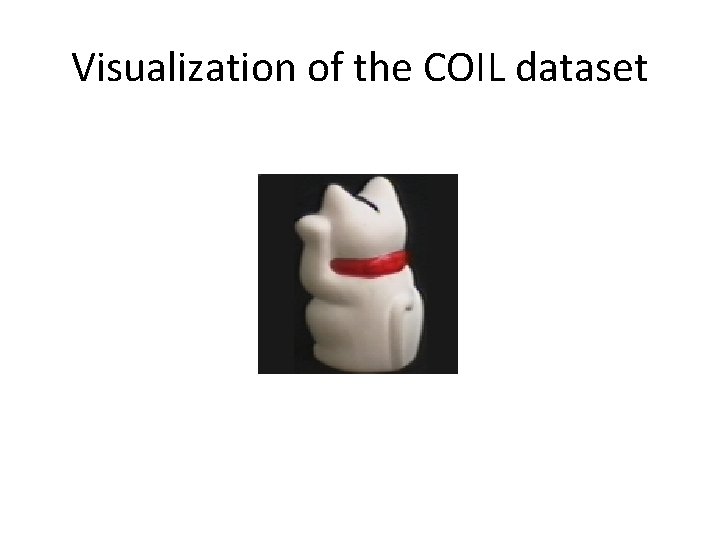 Visualization of the COIL dataset 