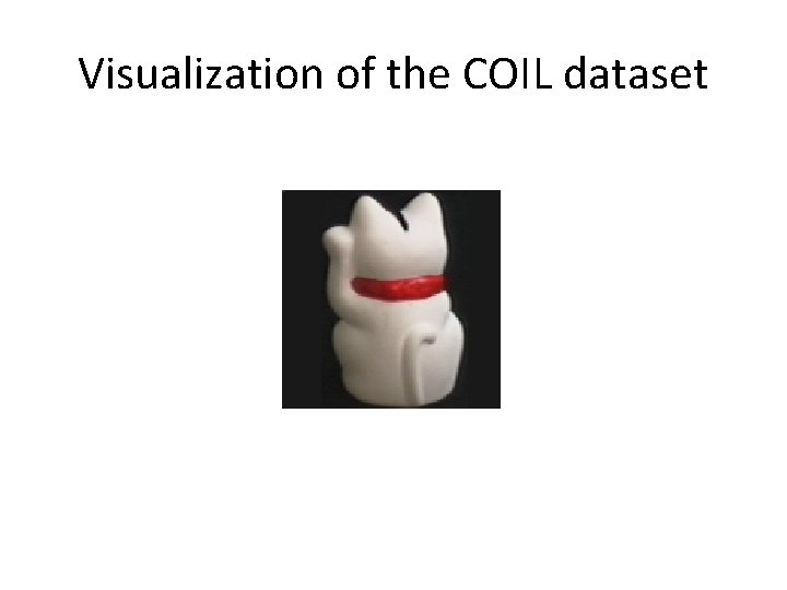 Visualization of the COIL dataset 