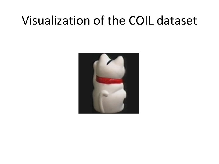 Visualization of the COIL dataset 