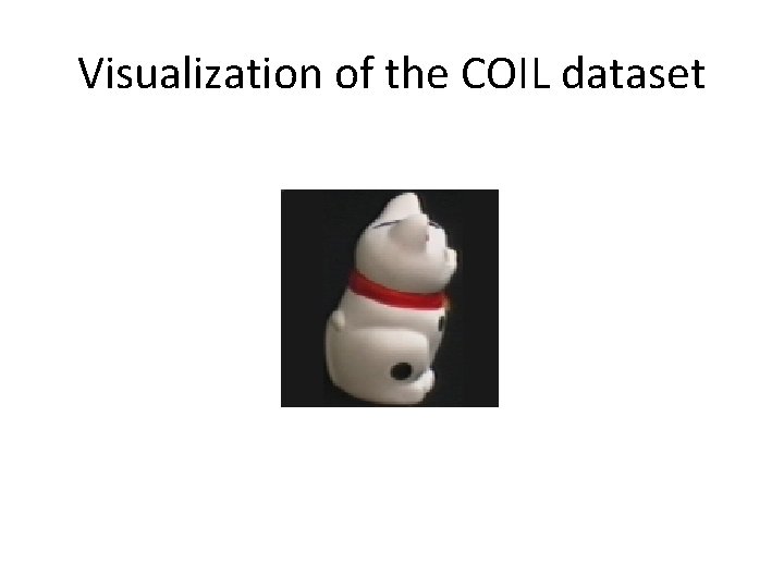 Visualization of the COIL dataset 