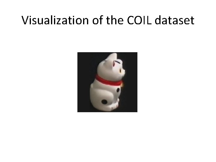 Visualization of the COIL dataset 