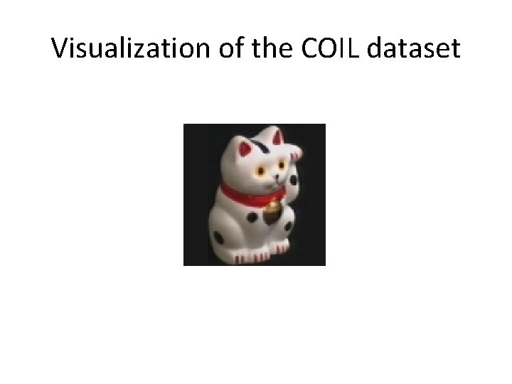 Visualization of the COIL dataset 