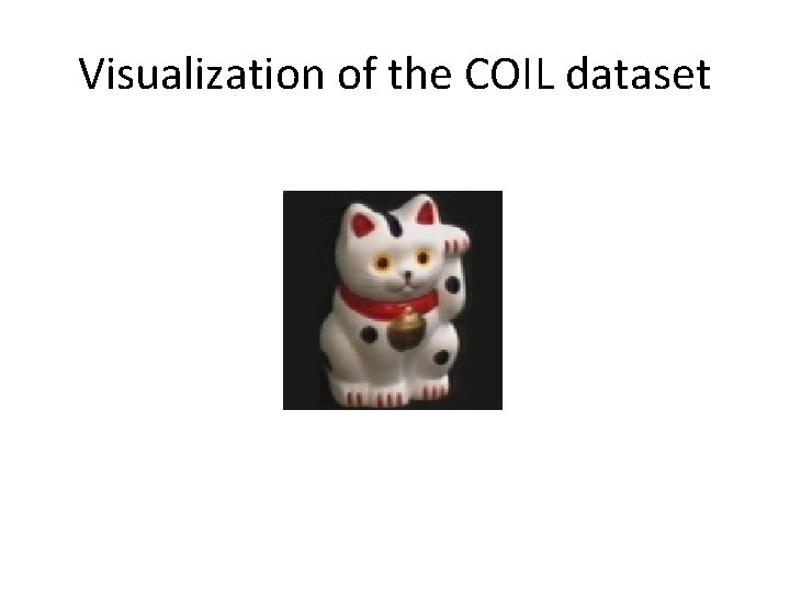 Visualization of the COIL dataset 